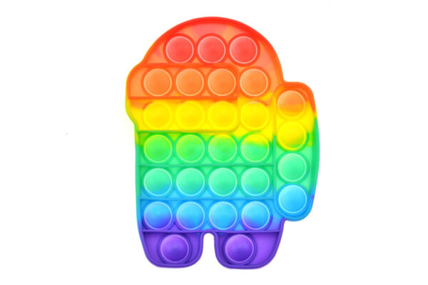 Fidget Popit Rainbow antistresová hračka Among
