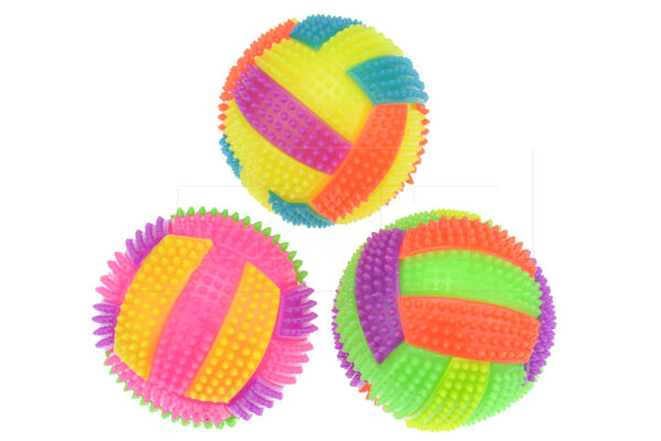 Barevný gumový blikací míček GAZELO (7cm) - Mix barev 1ks