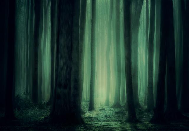 Otesánek bojuje s temnou silou v lese